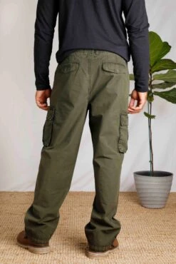 Turner Cargo Trousers Fir Green -WeirdFish Clothing Shop 101405