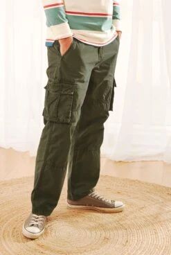 Turner Cargo Trousers Fir Green -WeirdFish Clothing Shop 101406