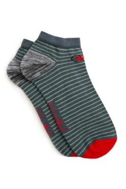 Rolph Trainer Socks 3 Pack Grey Marl -WeirdFish Clothing Shop 105816