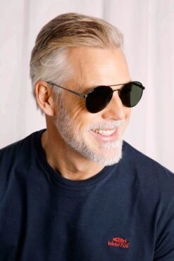 Fernando Aviator Sunglasses Gunmetal -WeirdFish Clothing Shop 106114