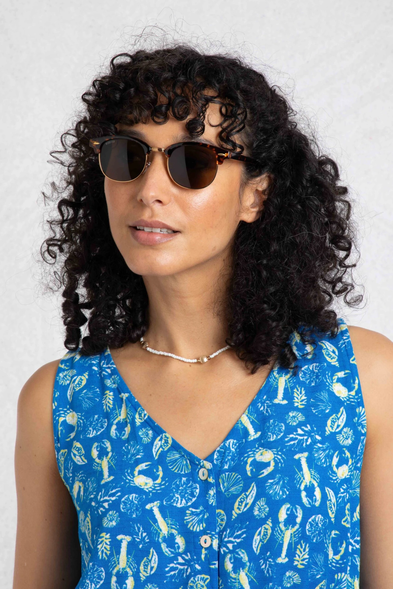 Johnson Clubmaster Sunglasses Antique Tan 2 Johnson Clubmaster Sunglasses Antique Tan - Image 2