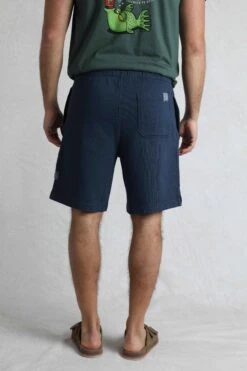 Hamilton Sunwashed Sweatshirt Shorts Navy -WeirdFish Clothing Shop 107590