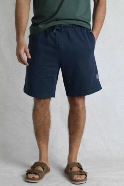 Hamilton Sunwashed Sweatshirt Shorts Navy -WeirdFish Clothing Shop 107591
