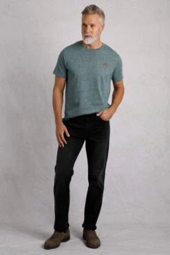 Eddie Straight Leg Denim Jeans Washed Black 17 Eddie Straight Leg Denim Jeans Washed Black -WeirdFish Clothing Shop 111457