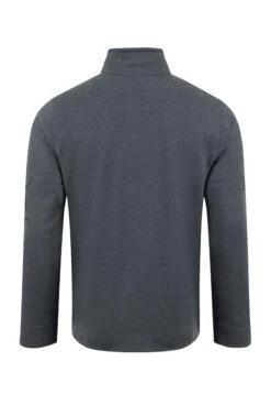 Oakville Eco 1/4 Zip Graphic Sweatshirt Navy -WeirdFish Clothing Shop 113656