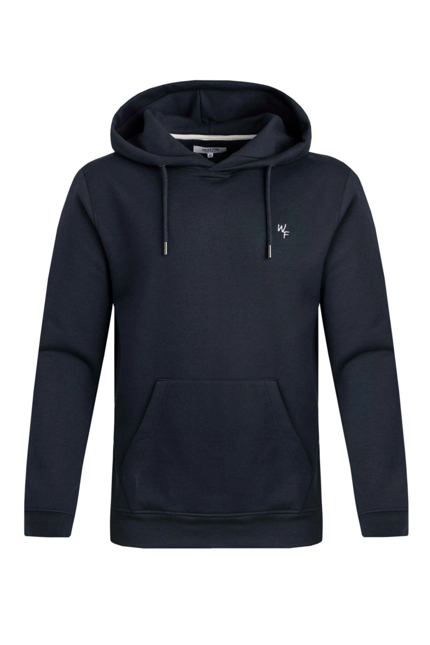 Hugo Eco Branded Popover Hoodie Navy 2 Hugo Eco Branded Popover Hoodie Navy - Image 2