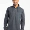Oakville Eco 1/4 Zip Graphic Sweatshirt Navy