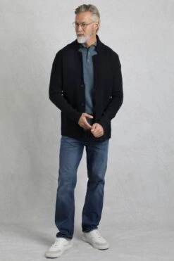 Brad Knitted Cardigan Midnight -WeirdFish Clothing Shop 114764