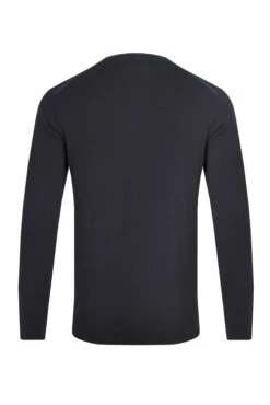 Noah Crew Neck Fine Knit Jumper Midnight -WeirdFish Clothing Shop 114866