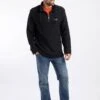 Cruiser 1/4 Zip Macaroni Sweatshirt Black