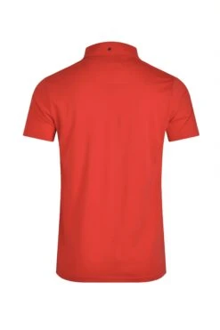 Jeremy Button Down Jersey Polo Shirt Radical Red -WeirdFish Clothing Shop 115258