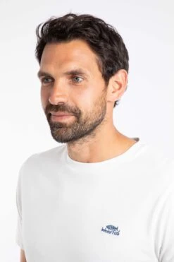 Hooked Branded T-Shirt Chalk -WeirdFish Clothing Shop 115336