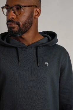 Hugo Eco Branded Popover Hoodie Navy 13 Hugo Eco Branded Popover Hoodie Navy -WeirdFish Clothing Shop 115377