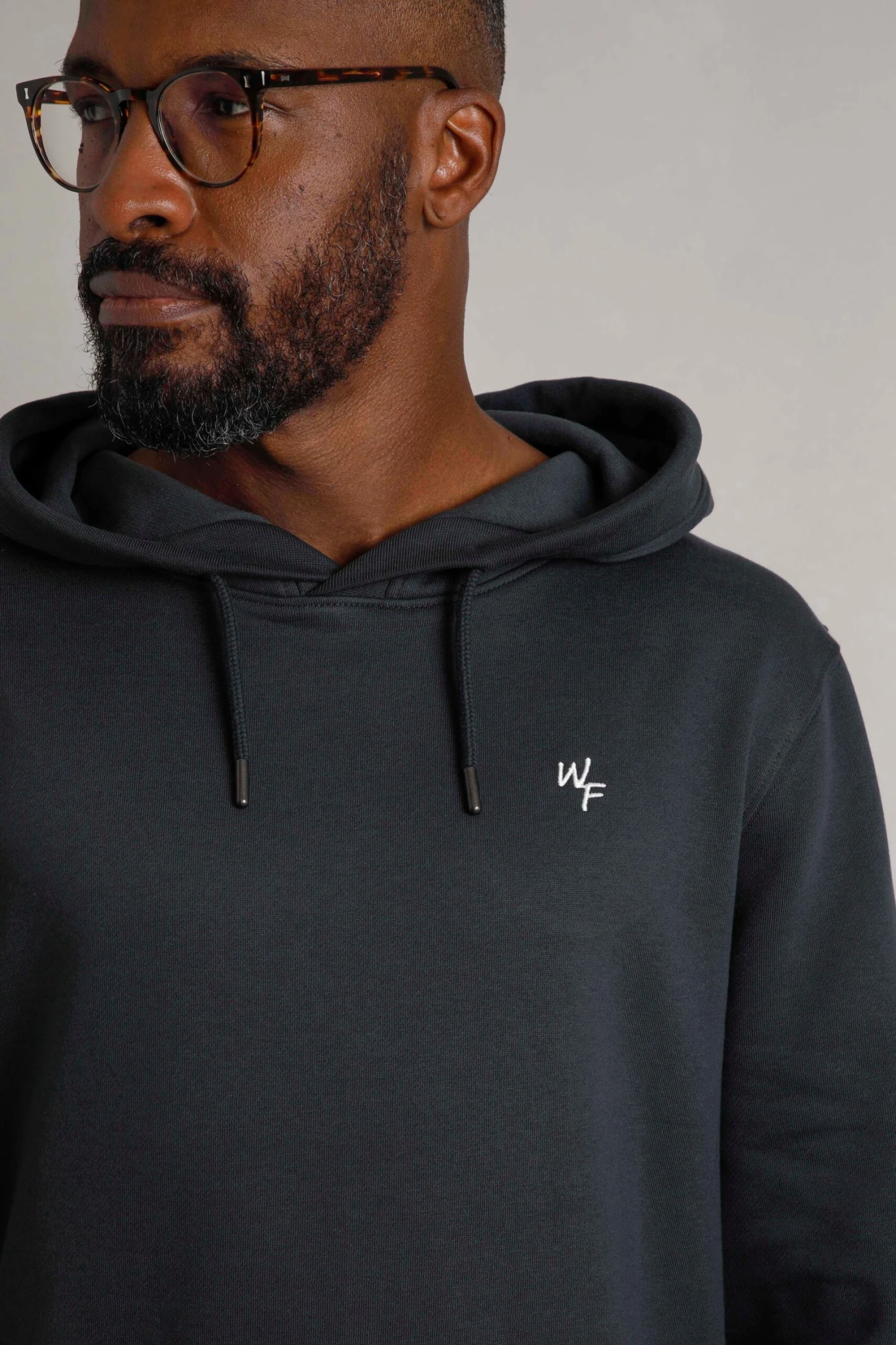 Hugo Eco Branded Popover Hoodie Navy 7 Hugo Eco Branded Popover Hoodie Navy - Image 7