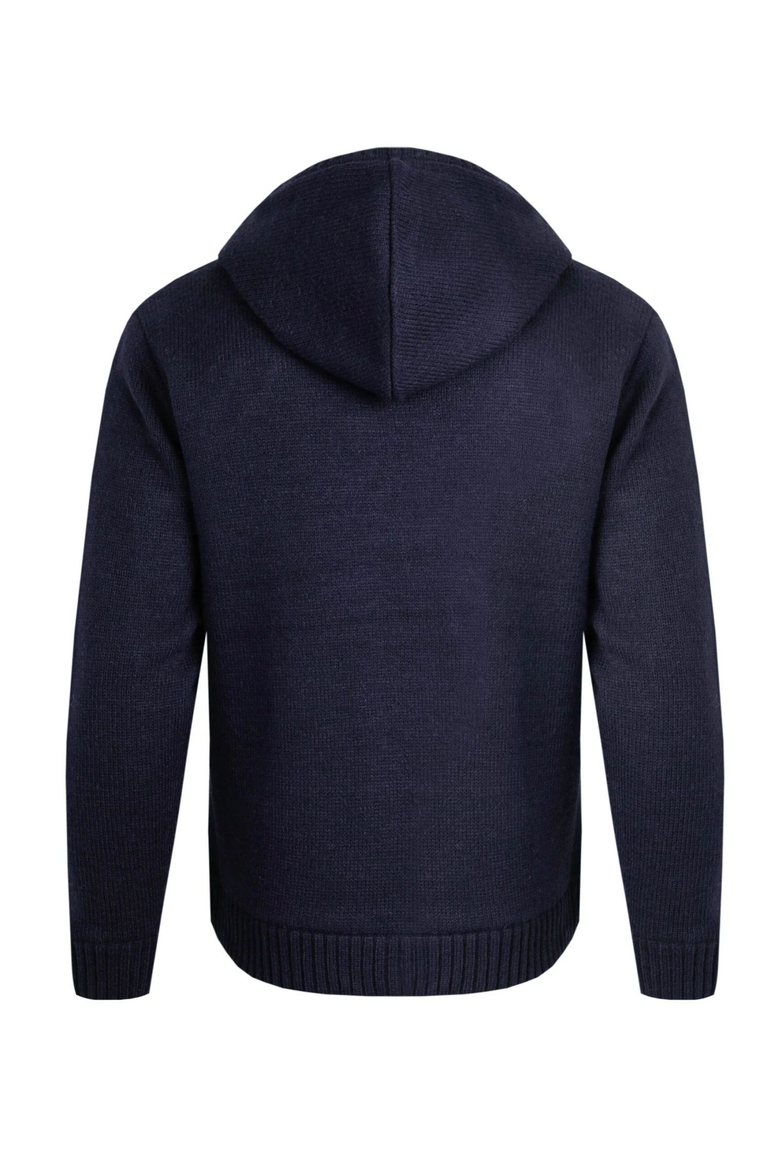 Brodhi Borg Lined Cable Knit Full Zip Hoodie Midnight 6 Brodhi Borg Lined Cable Knit Full Zip Hoodie Midnight - Image 6