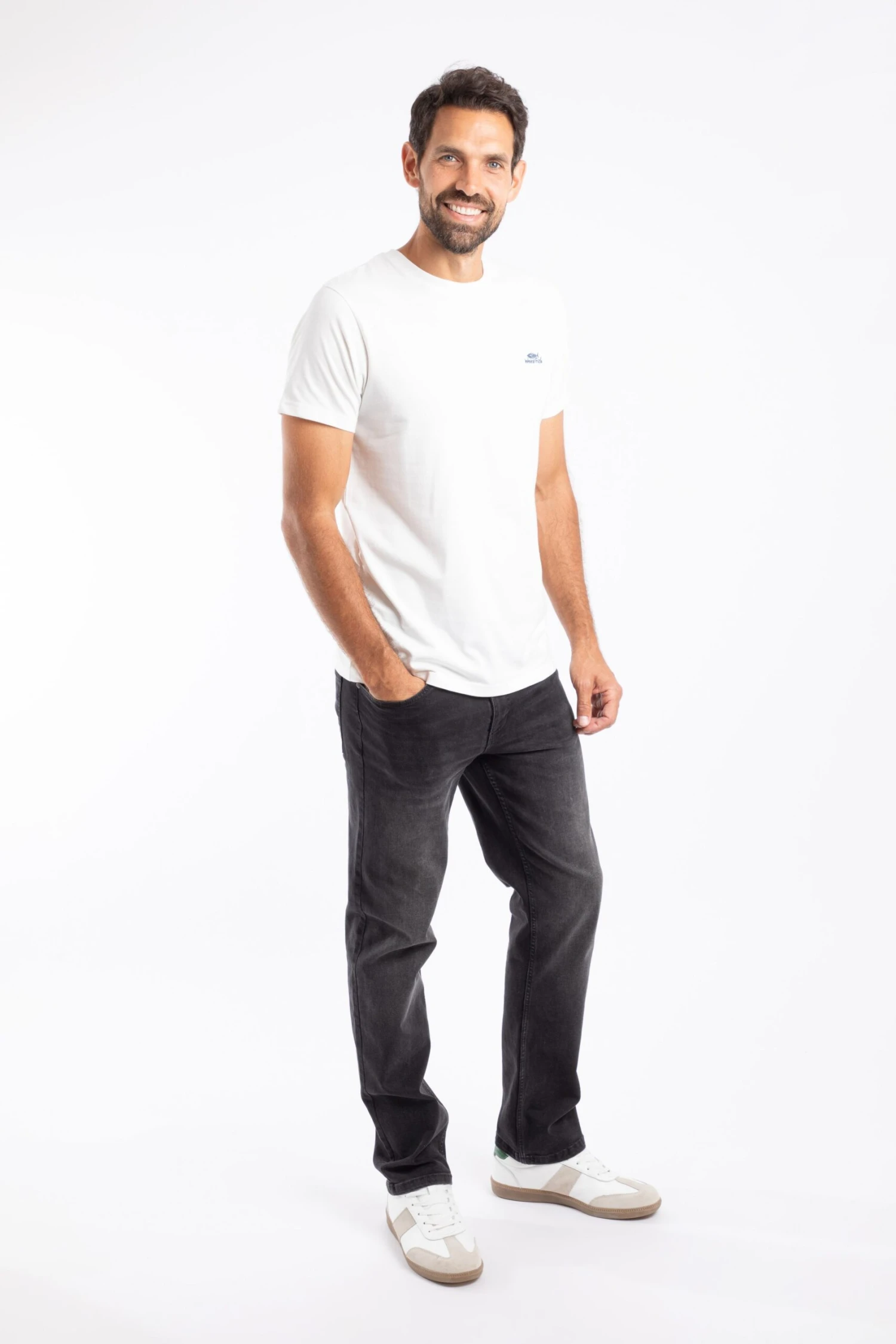 Eddie Straight Leg Denim Jeans Washed Black 5 Eddie Straight Leg Denim Jeans Washed Black - Image 5