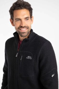 Berhan Full Zip Lined Eco Macaroni Sweatshirt Black -WeirdFish Clothing Shop 116264