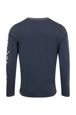 Making Waves Branded Long Sleeve T-Shirt Navy -WeirdFish Clothing Shop 116487