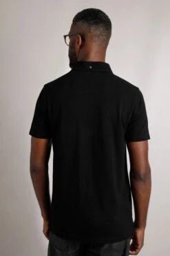 Beacon Pique Polo Shirt Black -WeirdFish Clothing Shop 116517