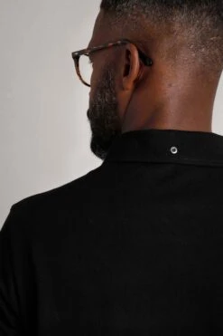 Beacon Pique Polo Shirt Black -WeirdFish Clothing Shop 116520