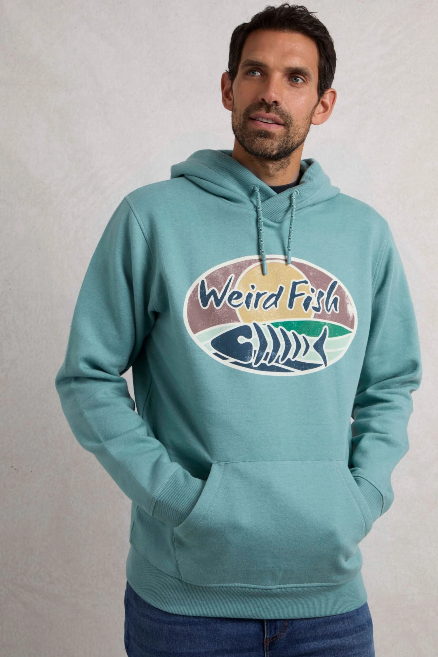 Bryant Front Print Graphic Popover Hoodie Mineral Blue 5 Bryant Front Print Graphic Popover Hoodie Mineral Blue - Image 5