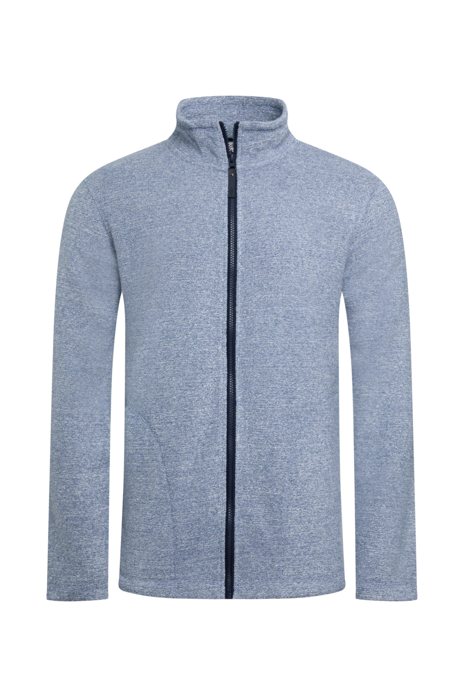 Thames Eco Full Zip Snow Marl Fleece Mid Blue 2 Thames Eco Full Zip Snow Marl Fleece Mid Blue - Image 2