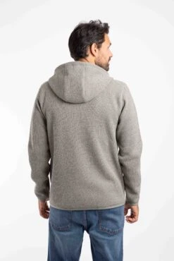 Lockie Full Zip Bonded Fleece Hoodie Limestone -WeirdFish Clothing Shop 117270