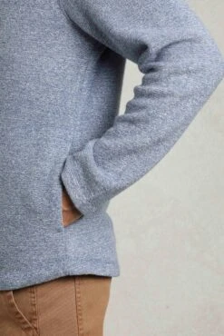 Thames Eco Full Zip Snow Marl Fleece Mid Blue 10 Thames Eco Full Zip Snow Marl Fleece Mid Blue -WeirdFish Clothing Shop 117280