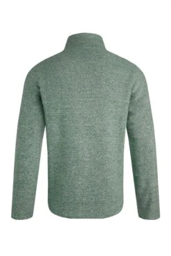 Laramie Eco 1/4 Zip Snow Marl Fleece Olive -WeirdFish Clothing Shop 117935