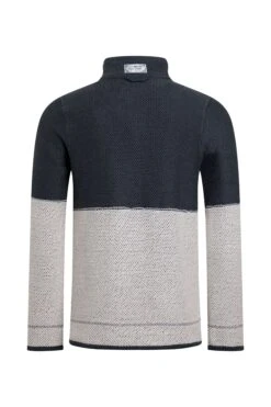 Kielder 1/4 Zip Limited Edition Macaroni Sweatshirt Dark Navy -WeirdFish Clothing Shop 118148