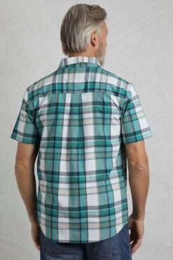 Judd Short Sleeve Check Shirt White -WeirdFish Clothing Shop 119313