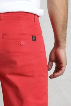 Rayburn Cotton Flat Front Shorts Radical Red -WeirdFish Clothing Shop 119910