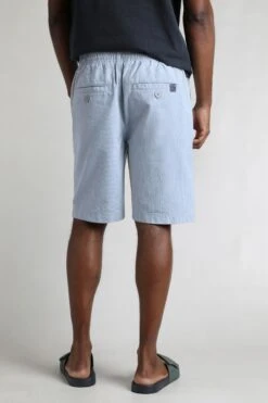 Dewey Stripe Shorts Ecru -WeirdFish Clothing Shop 119963