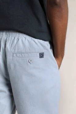 Dewey Stripe Shorts Ecru -WeirdFish Clothing Shop 119966