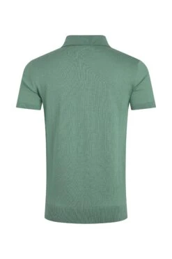 Quentin Short Sleeve Knitted Polo Ivy -WeirdFish Clothing Shop 120354