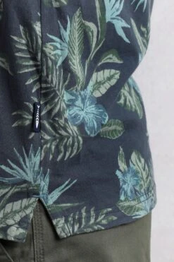 Sarat Organic Cotton Printed Polo Shirt Navy 13 Sarat Organic Cotton Printed Polo Shirt Navy -WeirdFish Clothing Shop 120387