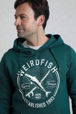 Jamie Branded Popover Sweatshirt Hoodie Forest Green 11 Jamie Branded Popover Sweatshirt Hoodie Forest Green -WeirdFish Clothing Shop 120391