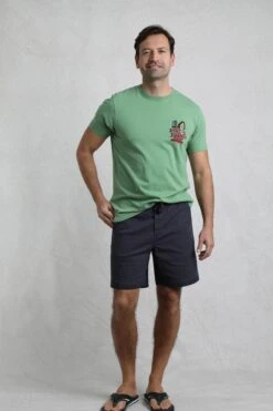 Weston Canvas Shorts Navy 10 Weston Canvas Shorts Navy -WeirdFish Clothing Shop 120782