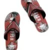 Lexington Printed Flip Flops Paprika