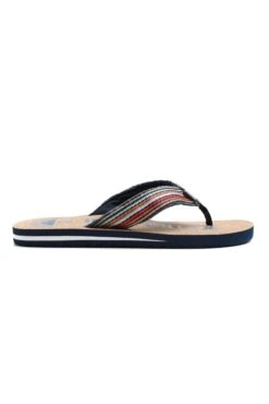 Englewood Cork Flip Flops Dark Blue -WeirdFish Clothing Shop 121030