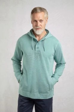 Woodside Sun-washed Loopback Hoodie Mineral Blue