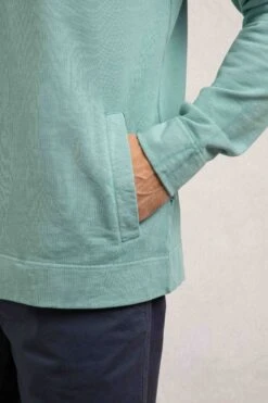 Woodside Sun-washed Loopback Hoodie Mineral Blue -WeirdFish Clothing Shop 121229