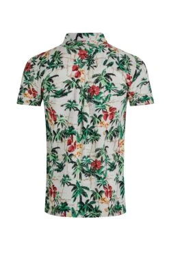 Holborn Eco Viscose Hawaiian Shirt Peapod -WeirdFish Clothing Shop 121394