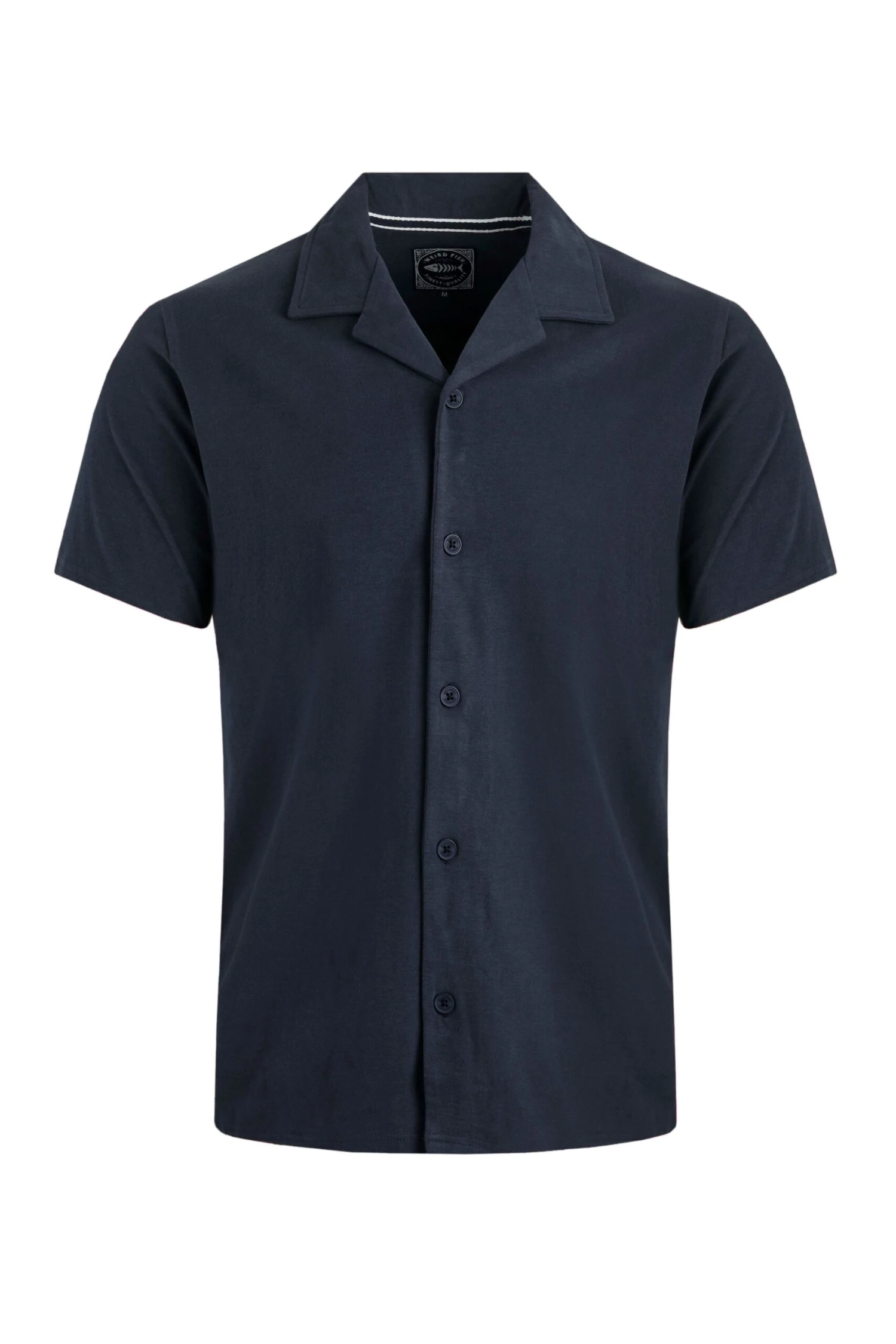 Grafton Organic Cotton Soft Jersey Shirt Navy 2 Grafton Organic Cotton Soft Jersey Shirt Navy - Image 2