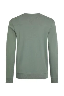 Carlise Organic Cotton Crew Neck Sweatshirt Army Green 11 Carlise Organic Cotton Crew Neck Sweatshirt Army Green -WeirdFish Clothing Shop 121594