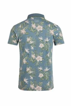 Jarat Printed Jersey Polo Blue Mirage 12 Jarat Printed Jersey Polo Blue Mirage -WeirdFish Clothing Shop 121668