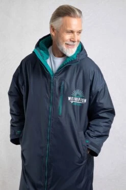 Atlantic Unisex Waterproof Changing Robe Blue Surf -WeirdFish Clothing Shop 121742