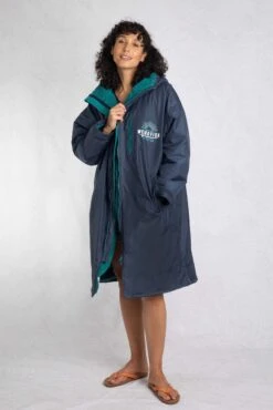 Atlantic Unisex Waterproof Changing Robe Blue Surf -WeirdFish Clothing Shop 121743