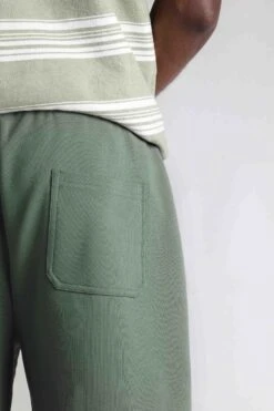 Crawford Organic Cotton Loopback Shorts Army Green -WeirdFish Clothing Shop 121780