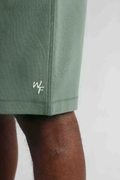 Crawford Organic Cotton Loopback Shorts Army Green -WeirdFish Clothing Shop 121781